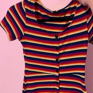 TopShop Rainbow Skater Dress